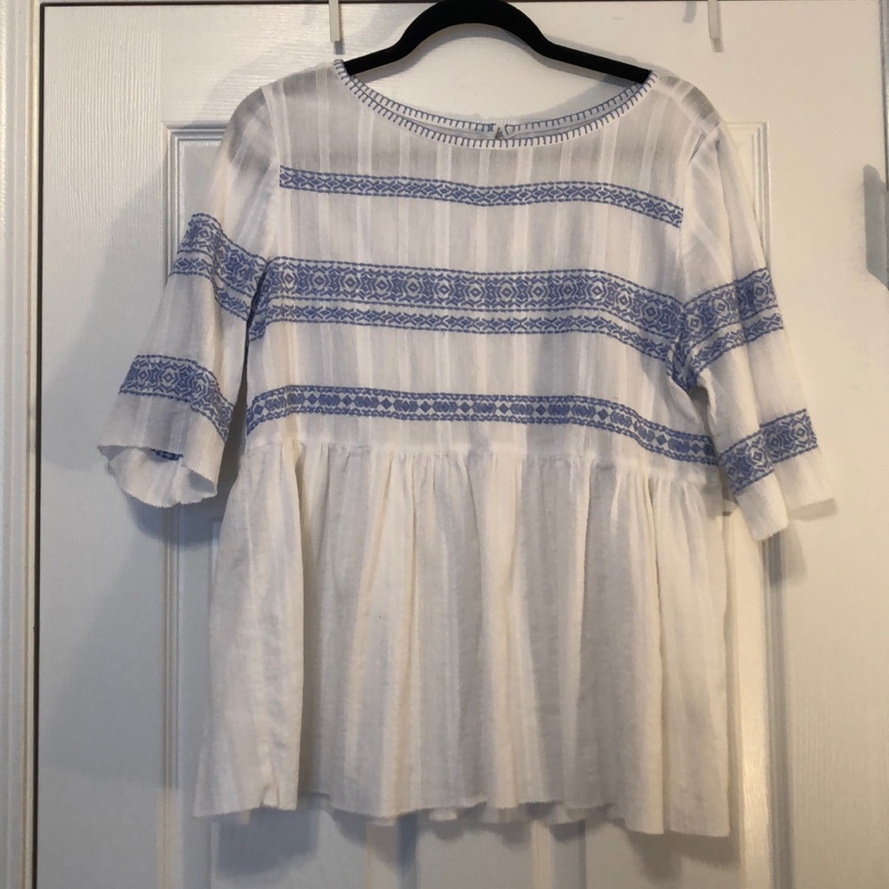 Caslon peasant top